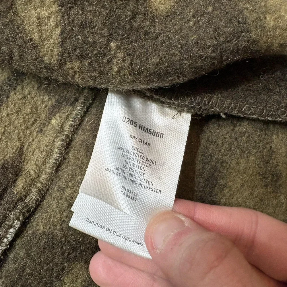 Columbia Men's Camouflage Hooded Field Jacket - Olive Green & Dark Green - Picture 10 of 13